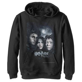 Boys 8-20 Harry Potter Prisoner Of Azkaban Harry Ron Hermione Poster Pullover Graphic Hoodie