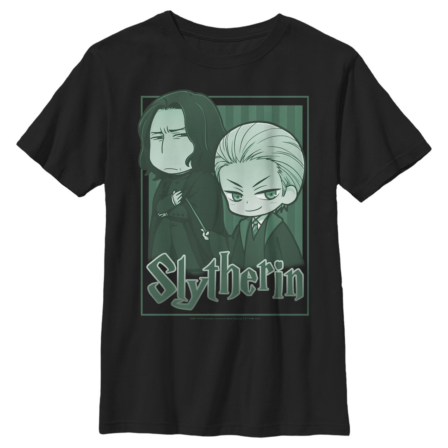 Image for Harry Potter Boys 8-20 Slytherin Snape & Draco Anime Graphic Tee at Kohl's.