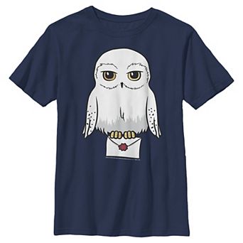 Boys 8-20 Harry Potter Hedwig Cute Cartoon Portrait Graphic Tee