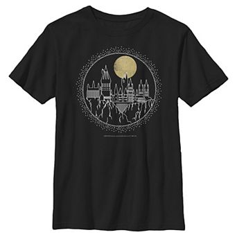 Boys 8-20 Harry Potter Hogwarts Line Art Graphic Tee