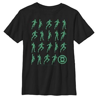 Boys 8-20 DC Comics Green Lantern Action Pose Silhouettes Graphic Tee