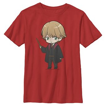 Boys 8-20 Harry Potter Ron Weasley Anime Style Portrait Graphic Tee
