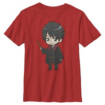 Boys 8-20 Harry Potter Anime Style Portrait Graphic Tee