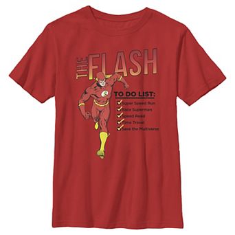Boys 6-20 DC Comics The Flash To Do List Graphic Tee
