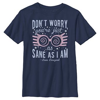 Boys 6-20 Harry Potter Luna You're Just As Sane As I Am Quote Graphic Tee