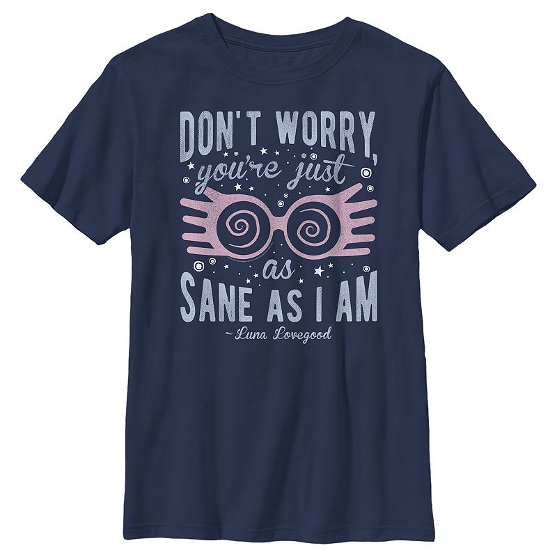 Boys 8-20 Harry Potter Luna Youre Just As Sane As I Am Quote Graphic Tee, 