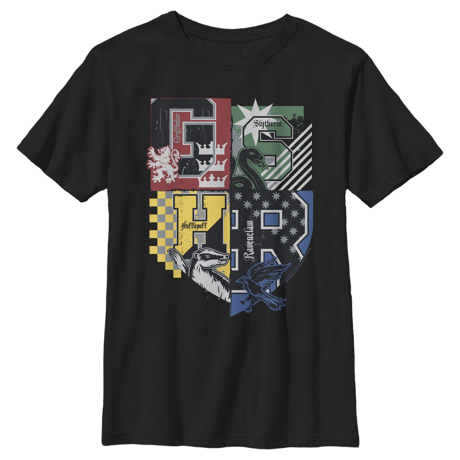 Image for Harry Potter Boys 8-20 House Crests Graphic Tee at Kohl's.