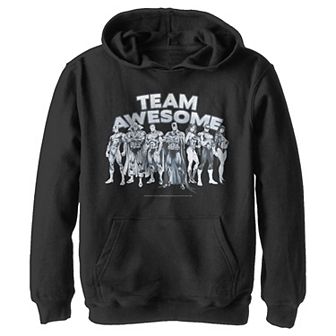 Boys 8-20 Justice League Awe Some Team Fleece Pullover Graphic Hoodie