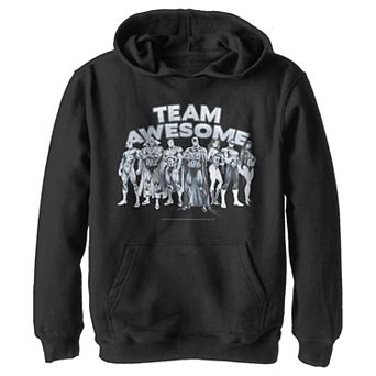 Boys 8-20 Justice League Awe Some Team Fleece Pullover Graphic Hoodie