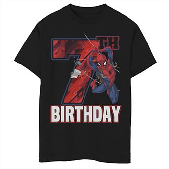 Boys 8-20 Marvel Spider-Man Web Swing 7th Birthday Graphic Tee