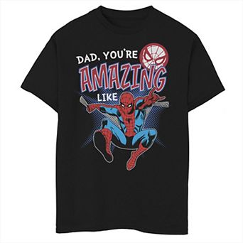 Boys 8-20 Marvel Spider-Man Amazing Dad Father's Day Graphic Tee