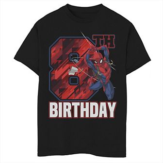 Boys 8-20 Marvel Spider-Man Web Swing 8th Birthday Graphic Tee