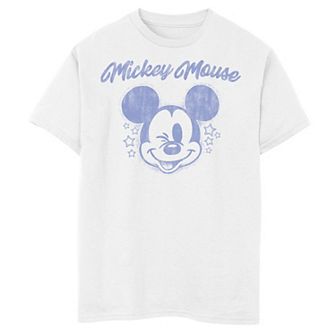 Disney's Mickey Mouse & Friends Boys 8-20 Mickey Mouse Star Stamp Graphic Tee