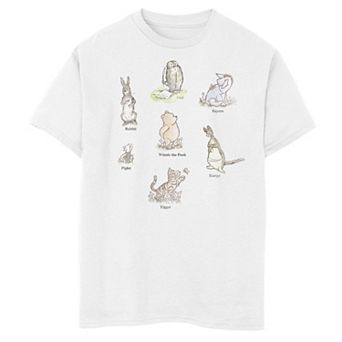 Disney's Winnie The Pooh Boys 8-20 Classic Group Shot Graphic Tee