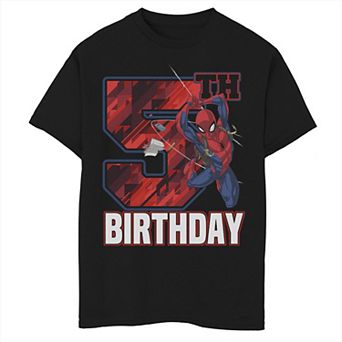 Boys 8-20 Marvel Spider-Man Web Swing 5th Birthday Graphic Tee