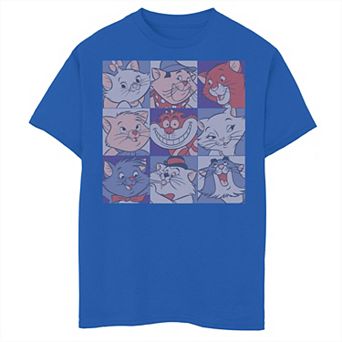 Disney Cats Boys 6-20 Squared Graphic Tee