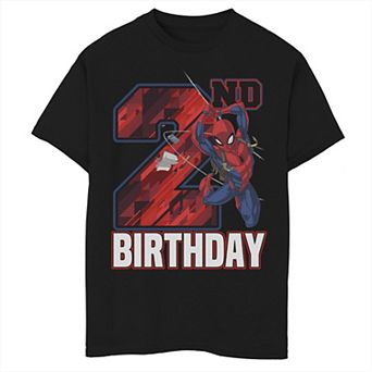 Boys 8-20 Marvel Spider-Man Web Swing 2nd Birthday Graphic Tee