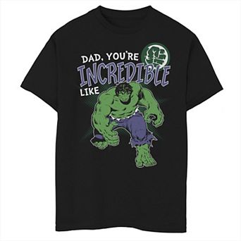 Boys 8-20 Marvel Hulk Incredible Dad Father's Day Graphic Tee