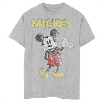 Disney's Mickey Mouse Boys 8-20 Distressed Graphic Tee