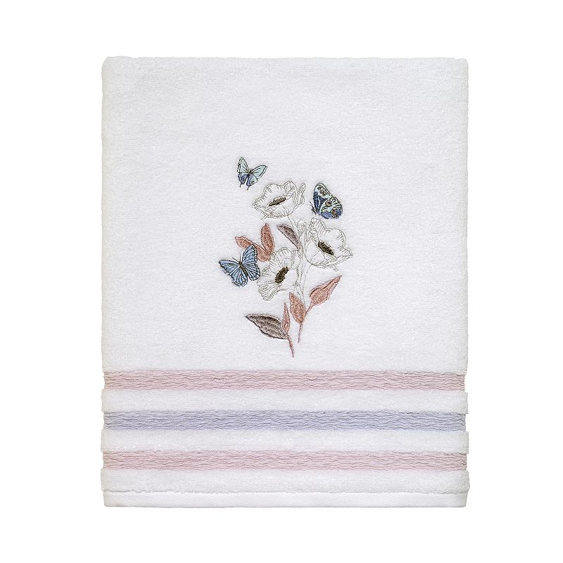 61490625 Avanti In The Garden Bath Towel, White sku 61490625