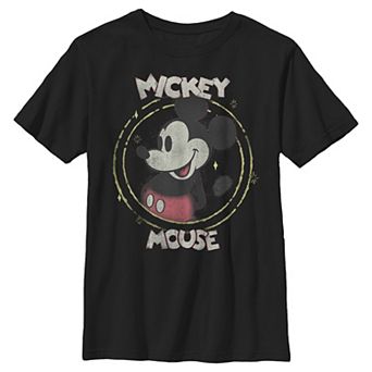Disney's Mickey Mouse & Friends Boys 6-20 Spotty Mickey Mouse Portrait Graphic Tee