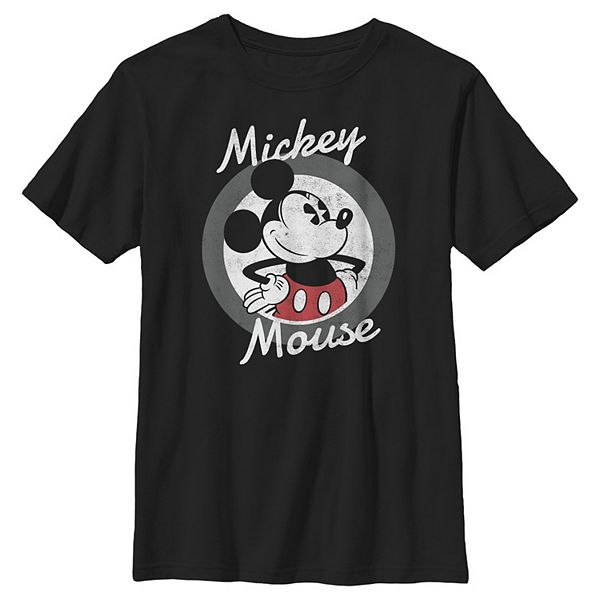 Disney's Mickey Mouse Boys 8-20 Waving Portrait Graphic Tee