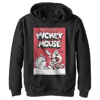 Disney's Mickey Mouse Boys 8-20 Musical Retro Comic Pullover Graphic Hoodie