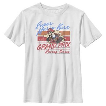 Boys 8-20 Nintendo Mario Kart Racing Retro Drift Distressed Graphic Tee
