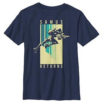 Boys 8-20 Nintendo Metroid Samus Returns Spotlight Graphic Tee