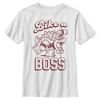 Boys 8-20 Nintendo Super Mario Bowser Like A Boss Koopa King Graphic Tee