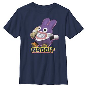 Boys 8-20 Nintendo Super Mario Nabbit Action Pose Portrait Logo Graphic Tee