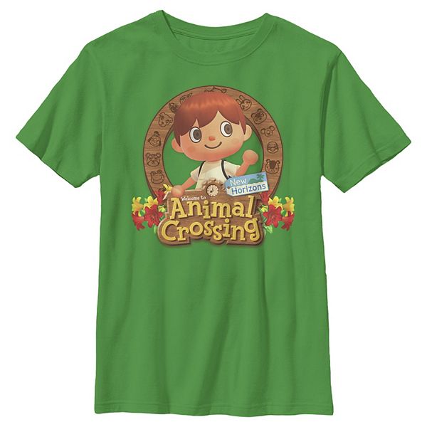 Boys 8 20 Animal Crossing New Horizons Villager Portrait Graphic Tee - roblox minecraft villager shirt
