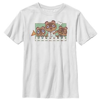 Boys 8-20 Animal Crossing New Horizons Nook Family Portrait Graphic Tee