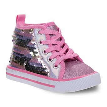 Laura Ashley Sequin Toddler Girls' High Top Shoes