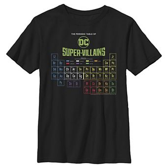 Boys 8-20 DC Comics Periodic Villains Graphic Tee