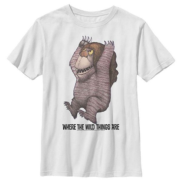 Boys 8-20 Where The Wild Things Are Long Hair Monster Portrait Graphic Tee