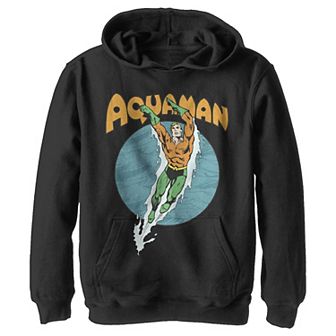 Boys 8-20 DC Comics Aquaman Swimming Dance Pullover Hoodie