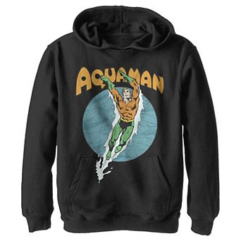Boys 8-20 DC Comics Aquaman Swimming Dance Pullover Hoodie