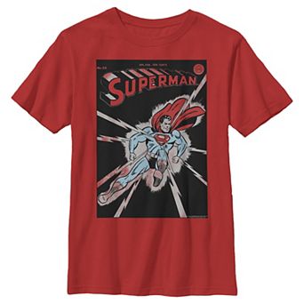 Boys 8-20 DC Comics Superman No. 32 Comic Cover Poster Graphic Tee