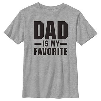 Boys 8-20 Dad Is My Favorite Kid's Father's Day Graphic Tee