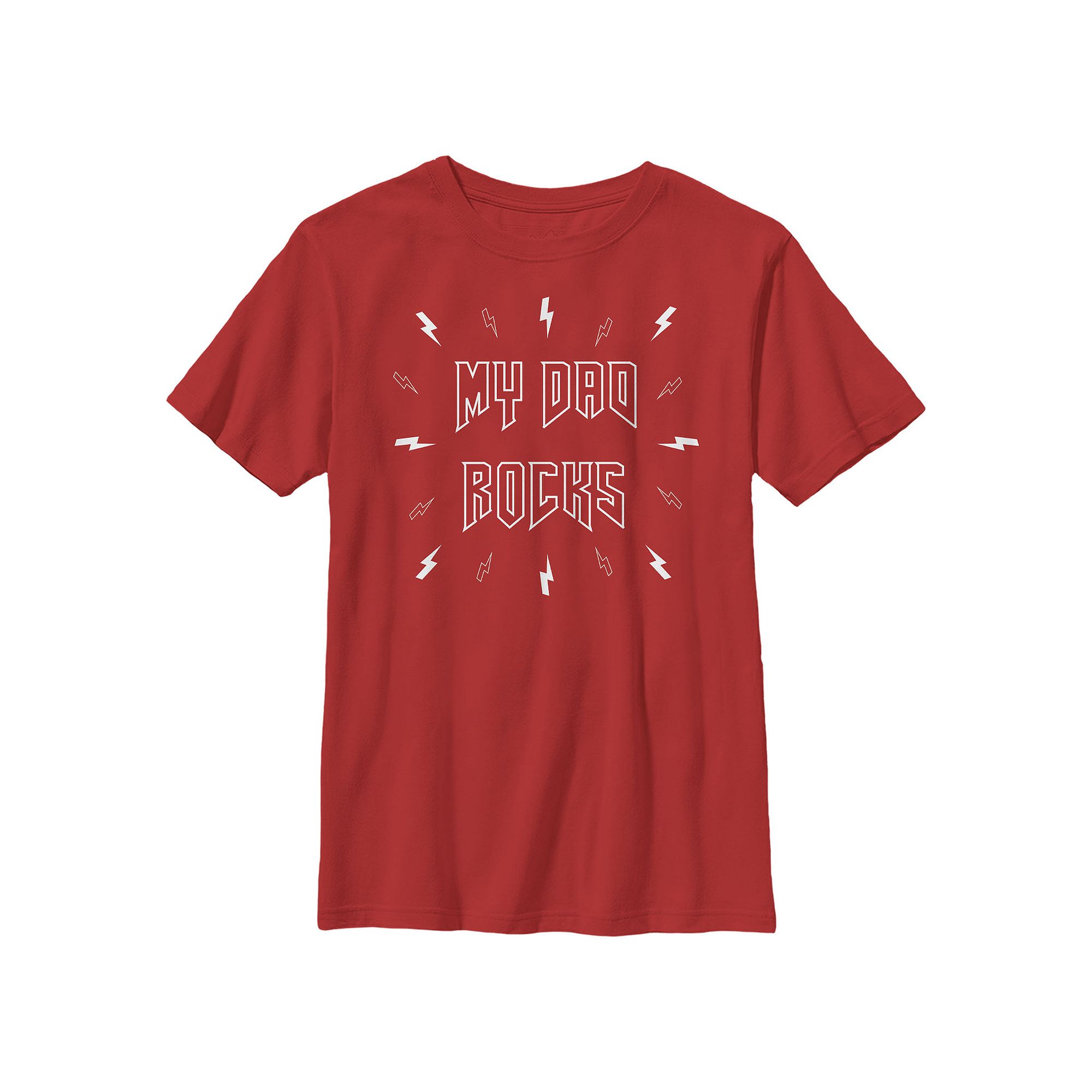 Boys 8-20 Fifth Sun My Dad Rocks Graphic Tee, Boys, Size: XS, Red