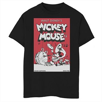 Disney's Mickey Mouse Boys 6-20 Musical Retro Comic Graphic Tee