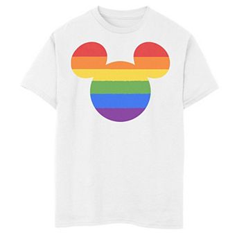 Disney's Mickey Mouse Boys 8-20 Classic Rainbow Symbol Graphic Tee