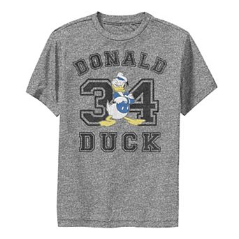 Disney's Donald Duck Boys 6-20 Varsity Text #34 Portrait Performance Graphic Tee