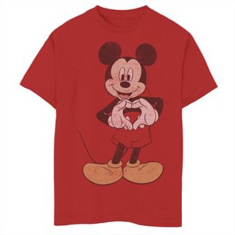 Disney's Mickey Mouse & Friends Boys 8-20 Mickey Mouse Heart Hands Graphic Tee