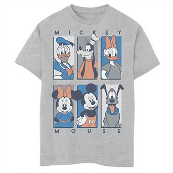 Disney's Mickey Mouse Boys 8-20 & Friends Character Panel Blue Graphic Tee