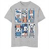 Disney's Mickey Mouse Boys 8-20 & Friends Character Panel Blue Graphic Tee