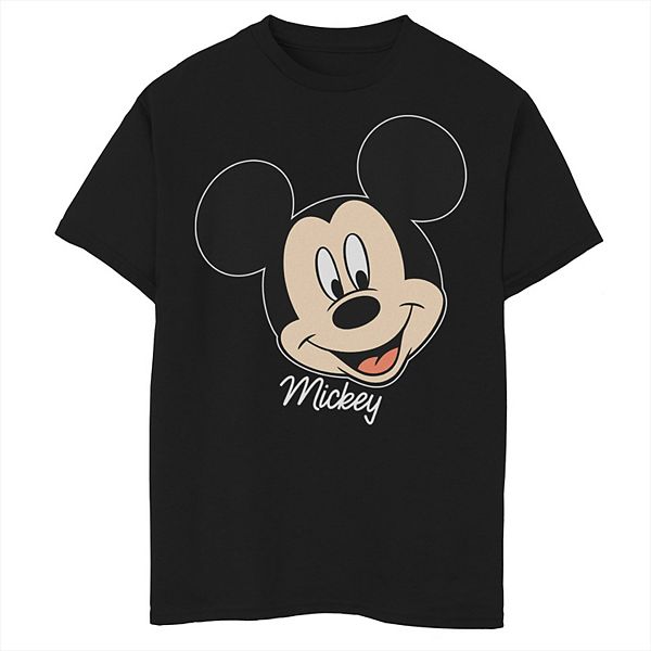 Disney's Mickey Mouse Boys 8-20 Smile Face Portrait Graphic Tee