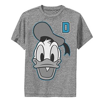 Disney's Donald Duck Boys 8-20 Varsity Letter Face Performance Graphic Tee