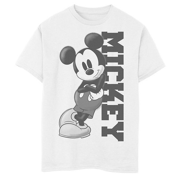 Disney's Mickey Mouse Boys 8-20 Leaning on Name Graphic Tee